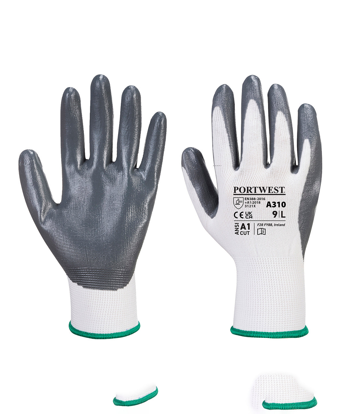 Portwest Flexo Grip Nitrile Gloves A310 Unisex Safety Workwear