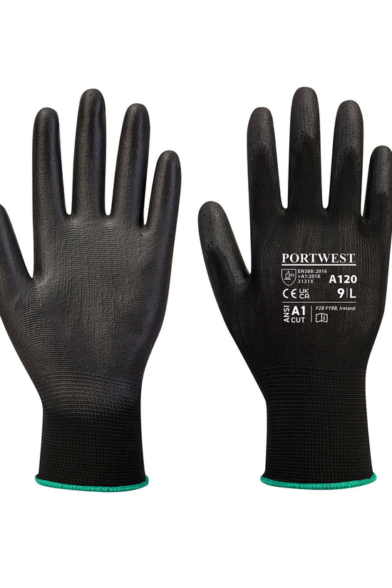Portwest PU Palm Coated Gloves Ideal for Light Duty Work