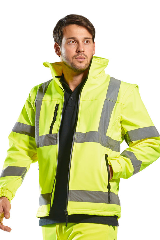 Portwest Hivis Softshell Jacket Bodywarmer Set