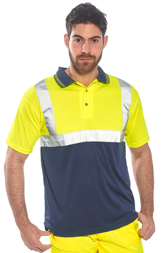 Portwest Twotone Safetywear S479 Polo Plus Sizes for Men