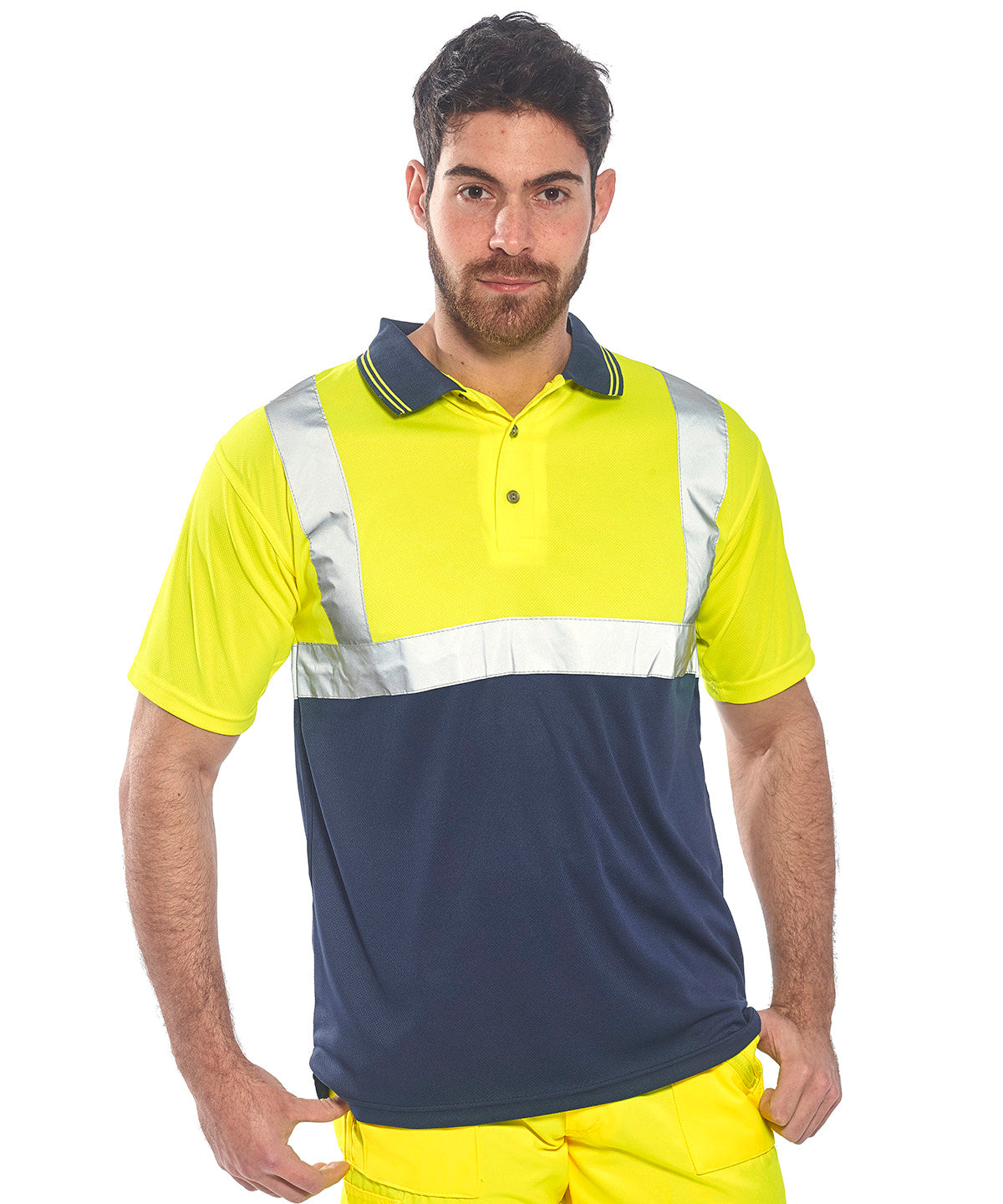 Portwest Twotone Safetywear S479 Polo Plus Sizes for Men