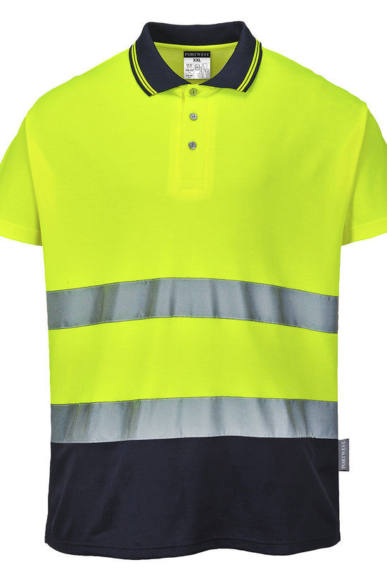Portwest Twotone Cotton Comfort Polo S174 Male Safetywear Plus Sizes