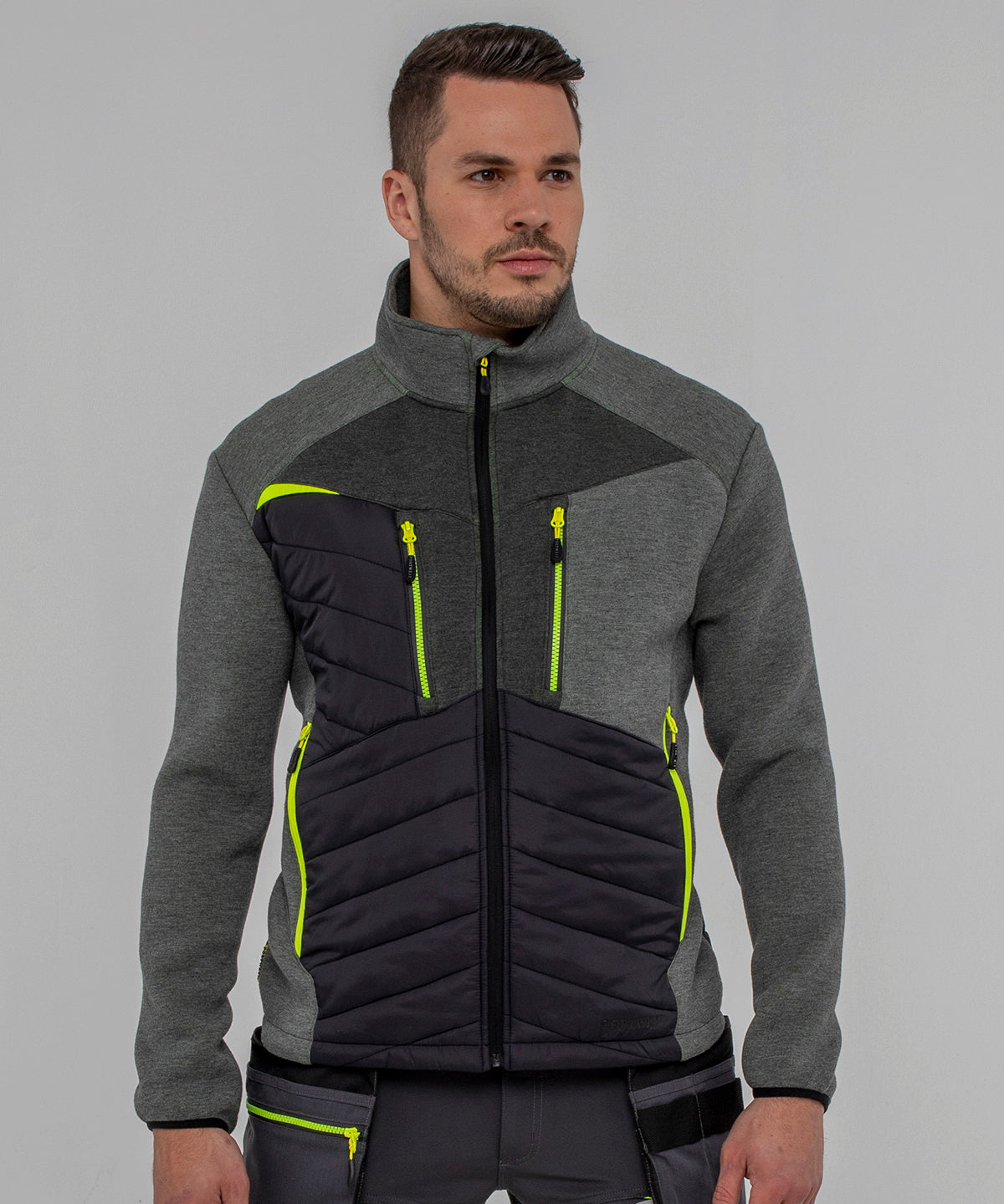 Portwest DX4 Hybrid Baffle Jacket Mens Plus Size Active Fit Jacket