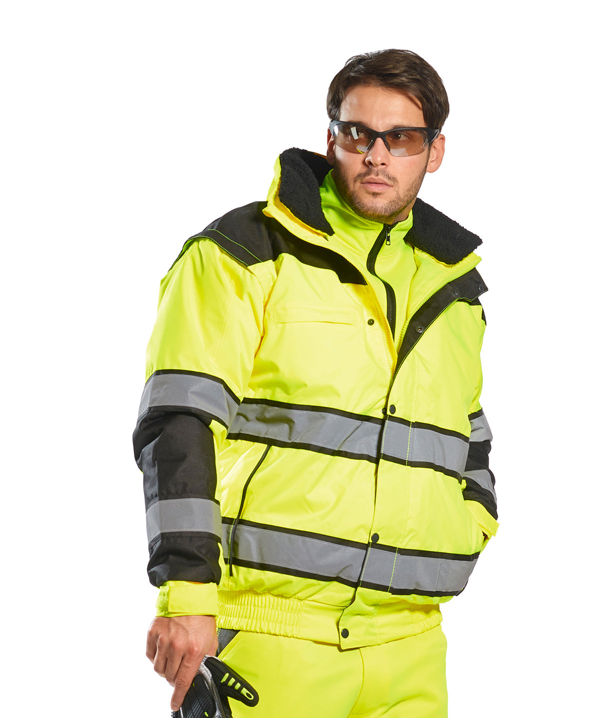 Portwest Hivis Classic Bomber Jacket C466 Safetywear Plus Size