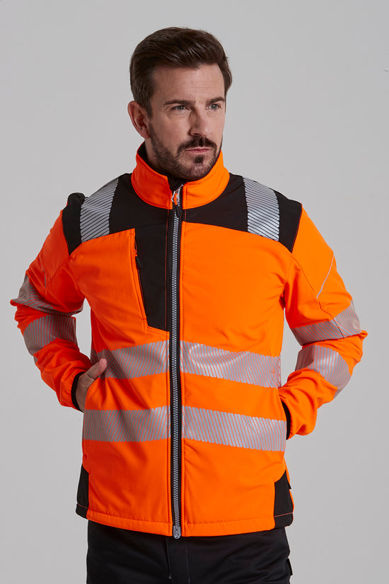 Portwest PW3 HiVis Softshell Jacket T402 Safetywear for Men