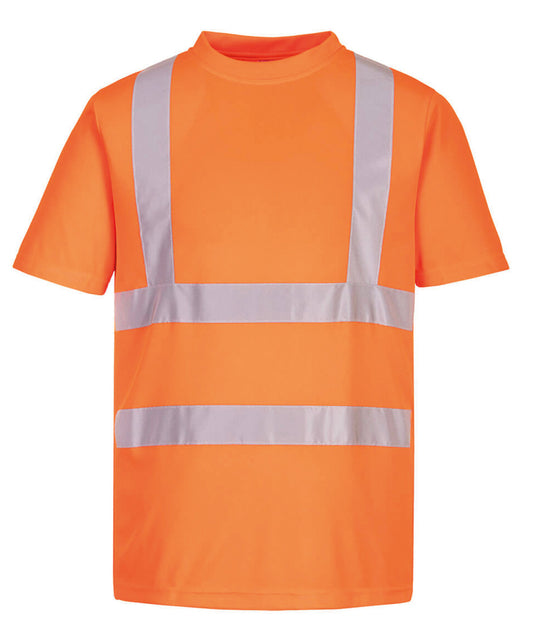 Portwest Eco Hivis Slim Fit Hivis TShirt for Men