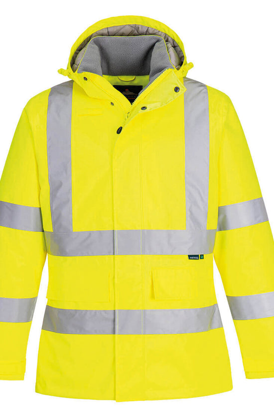 Portwest Eco Hivis Winter Jacket EC60 Recycled Polyester Safetywear