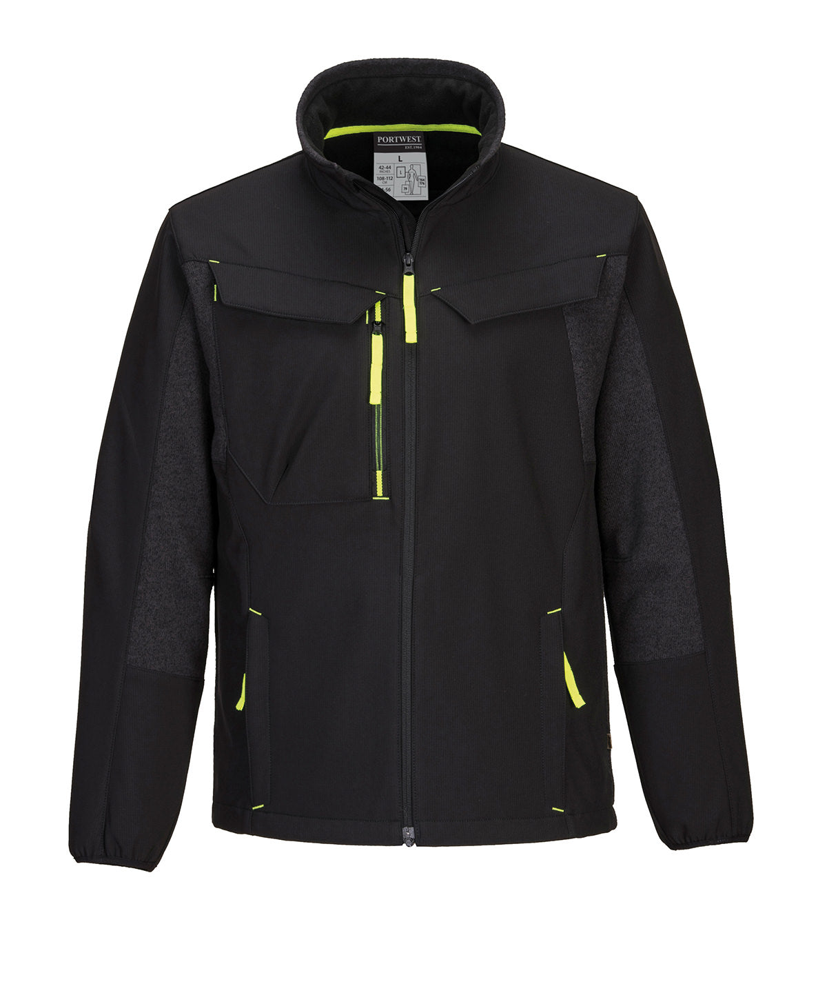 Portwest WX3 Eco Hybrid Softshell Jacket Mens Windproof WaterResistant Coat
