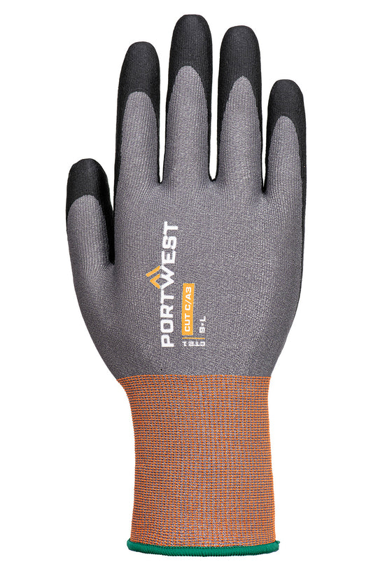 CT21 GreyBlack Nitrile Gloves Cut Level C 21Gauge