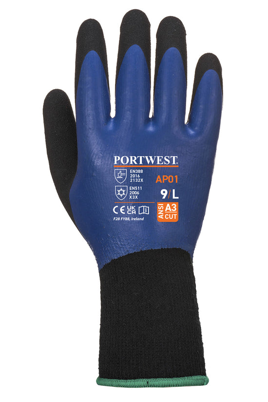 ColdResistant Aqua Gloves with Dual Latex Coating