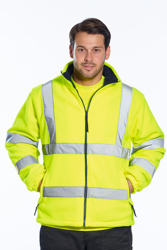 Portwest Hivis Meshlined Fleece Jacket F300 for Men