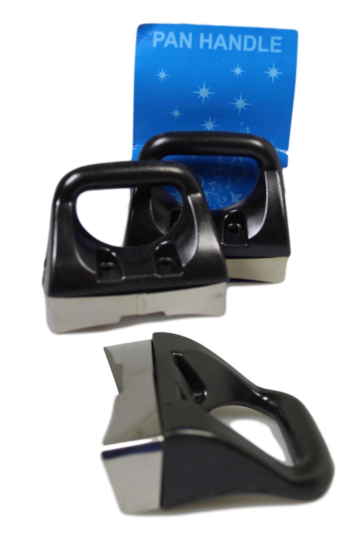 Convenient Black Kitchen Prep Pan Handle Set of 2