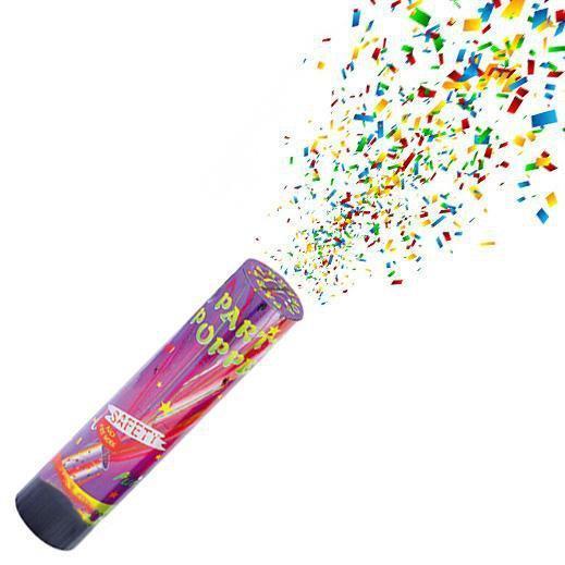 Colorful Confetti Party Popper for Birthday Celebrations 20cm