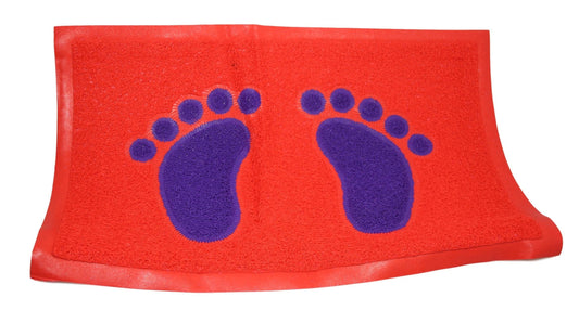 Waterproof Mat for Bathroom and Kitchen RedPurple 56cm x