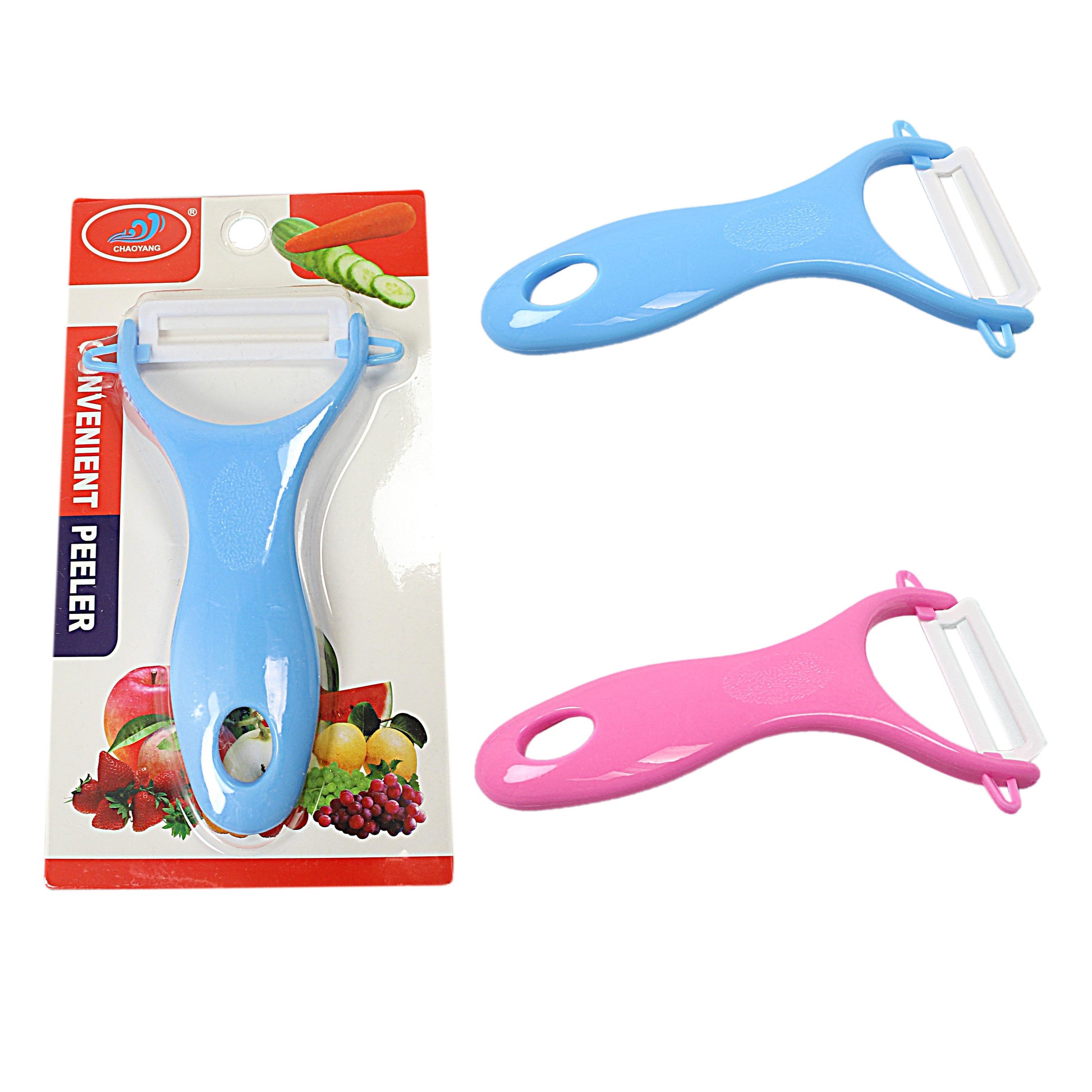 Efficient 125cm Plastic Fruit Vegetable Peeler Assorted Colours