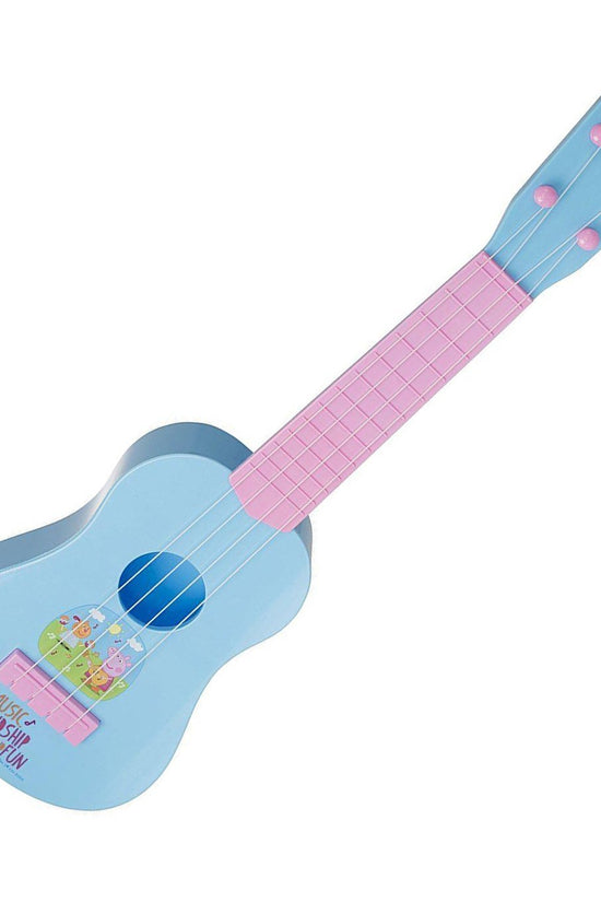 Peppa Pig Childrens Toy Play Guitar PinkBlue Musical Instrument for Budding Musicians