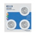 Status GU10 Down Lights 3Pack in White Glossy Retail Box