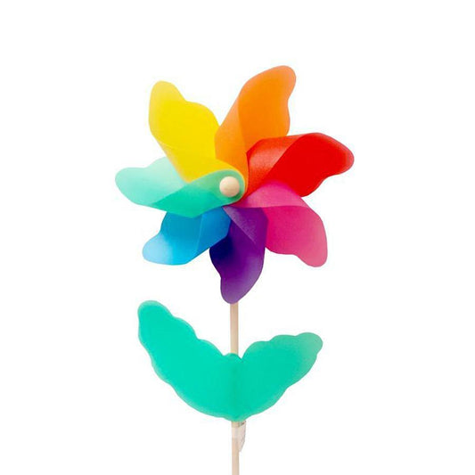 Elegant Small Pinwheel Windmill Garden Decoration 28cm Height