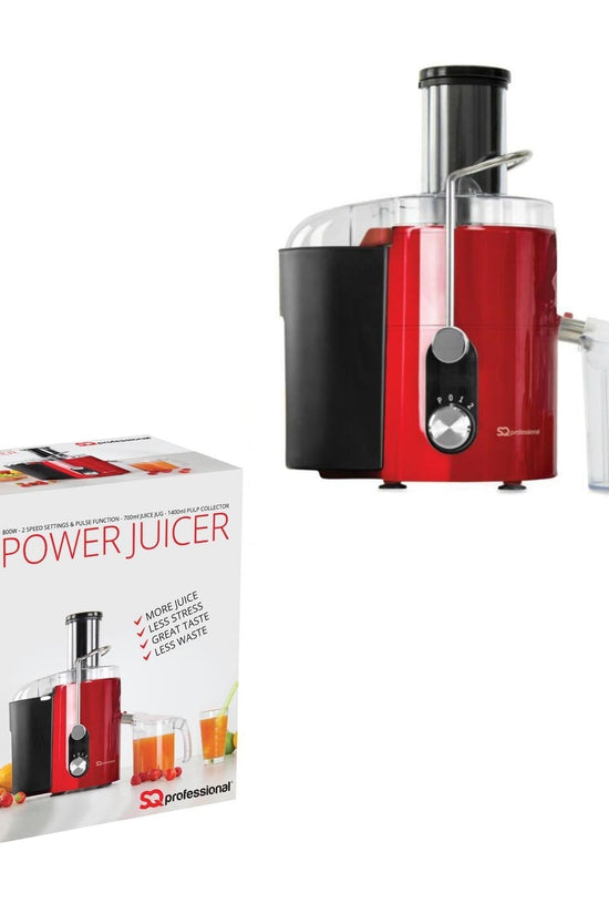 SQ Pro 800w Power Juicer Efficient Whole Fruit Veg Juicing