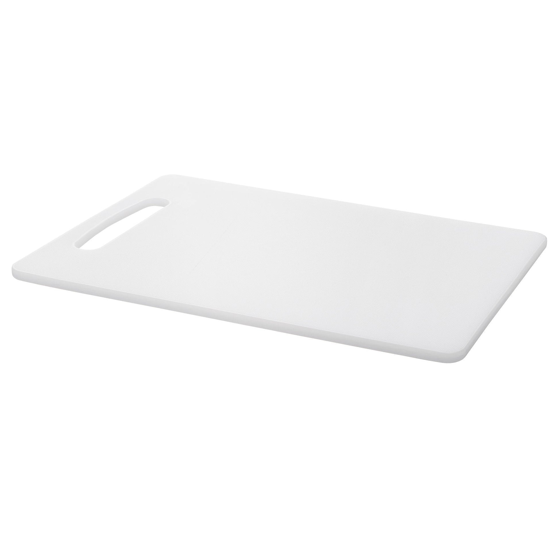 Durable Plastic White Chopping Board for Kitchen Medium Size