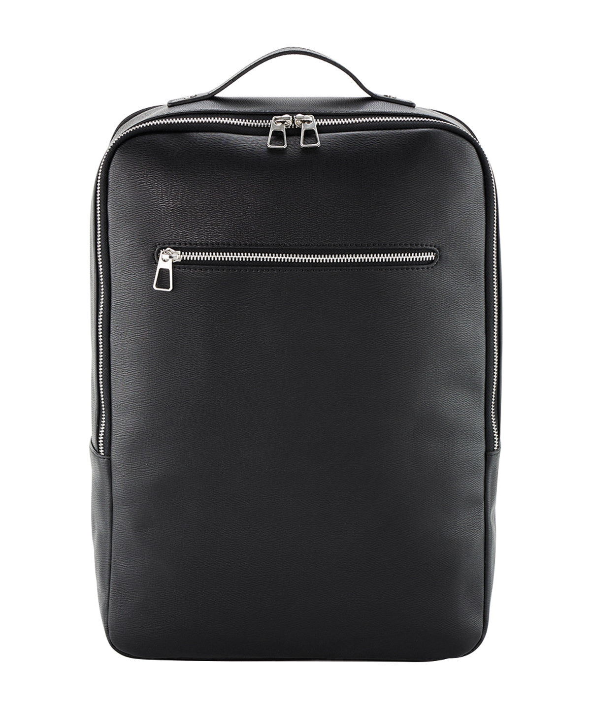 Black Tailored Luxe PU Backpack Modern Stylish and Functional