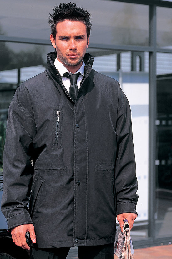 City Executive Thigh Length Jacket with Removable Fleece Liner