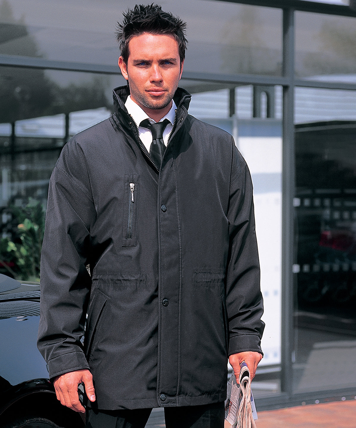 City Executive Thigh Length Jacket with Removable Fleece Liner