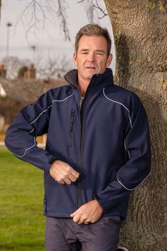 Waterproof Hooded Softshell Jacket for Men Plus Sizes