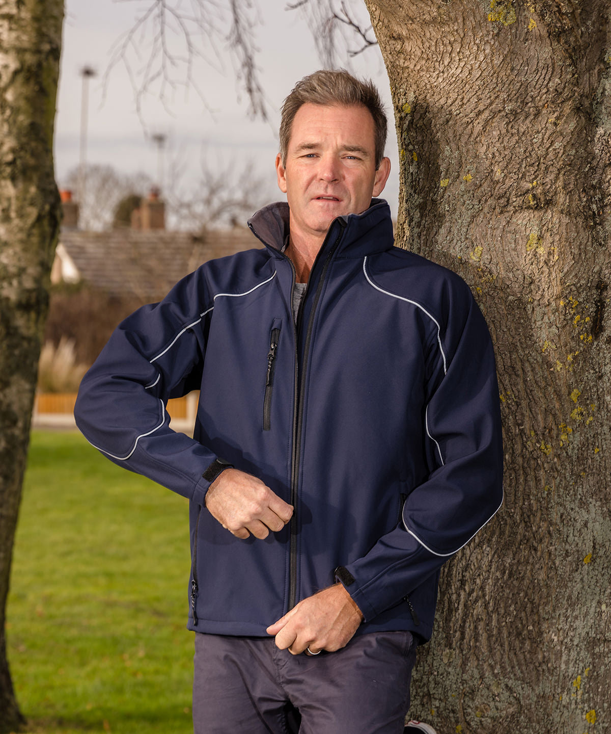 Waterproof Hooded Softshell Jacket for Men Plus Sizes