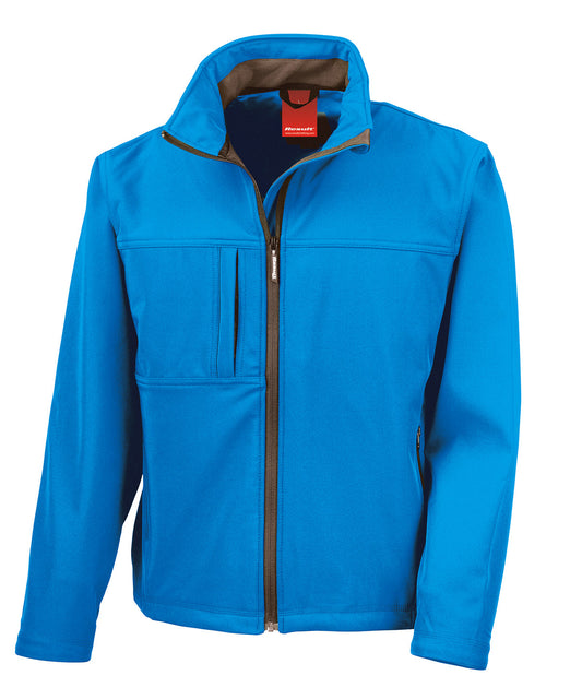 Mens Plus Size Softshell Jacket with Storm Flap and Zip Pockets