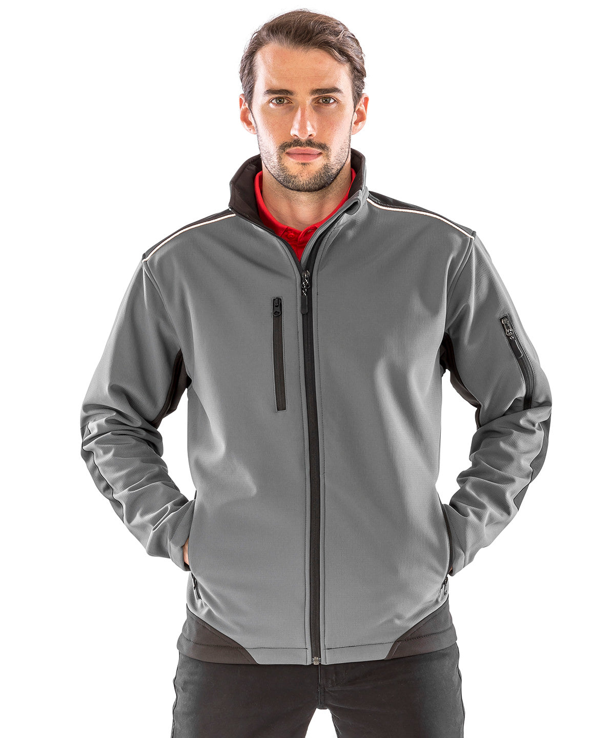 Ripstop Softshell Workwear Jacket with Cordura Panels
