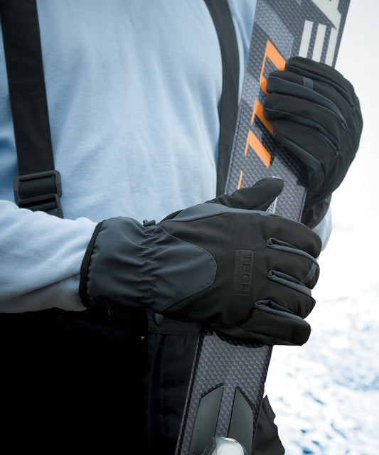 Black Tech Performance Softshell Gloves