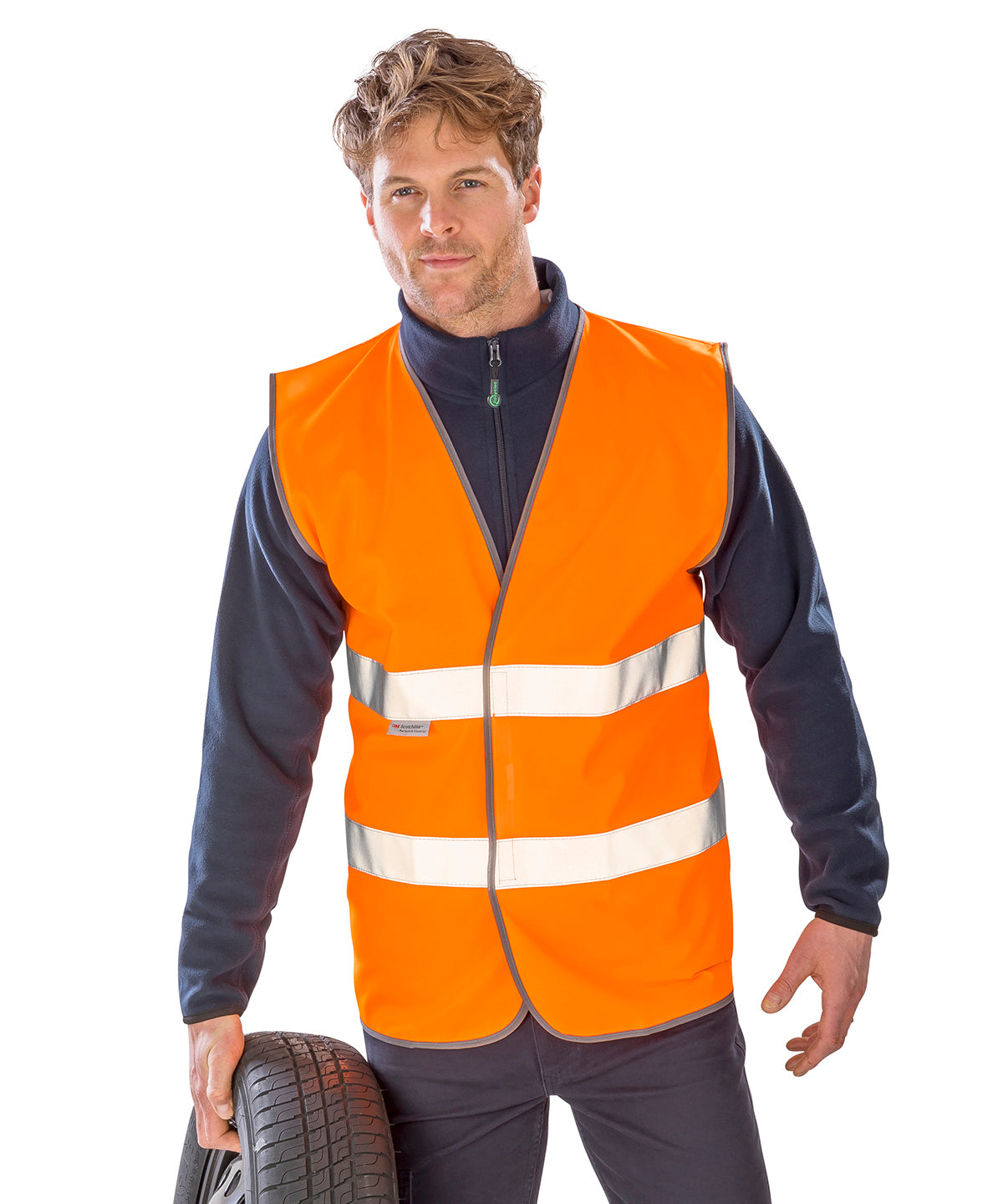 Motorist Safety Vest with 3M Scotchlite Reflective Materials