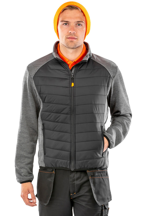 BlackGrey Marl Elevator Jacket Versatile AllSeason Outerwear