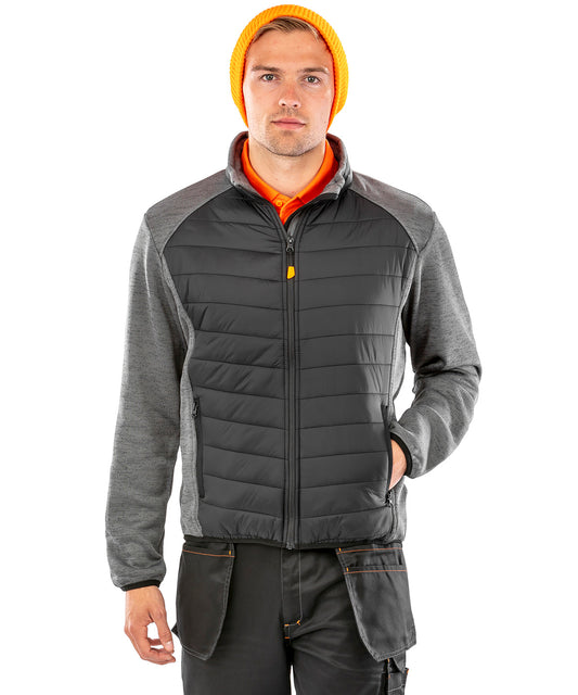 BlackGrey Marl Elevator Jacket Versatile AllSeason Outerwear