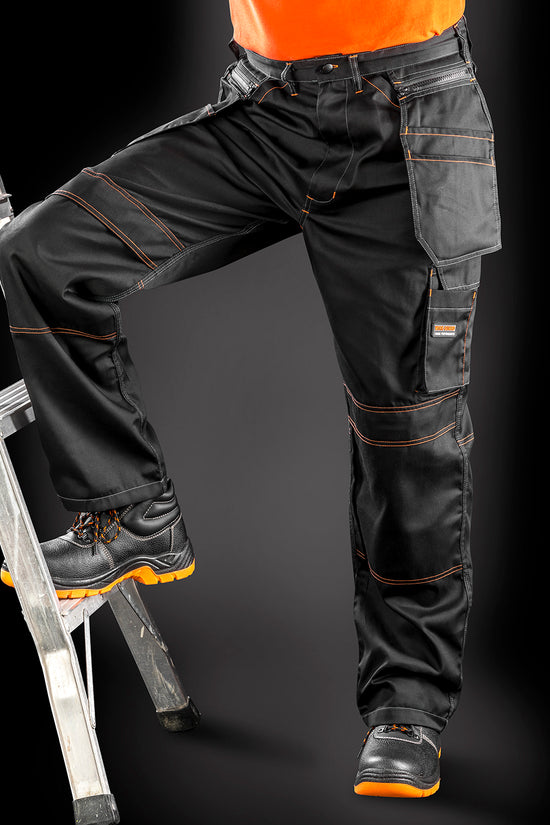 Black CrossOver Holster Trousers Ultimate Workwear Performance