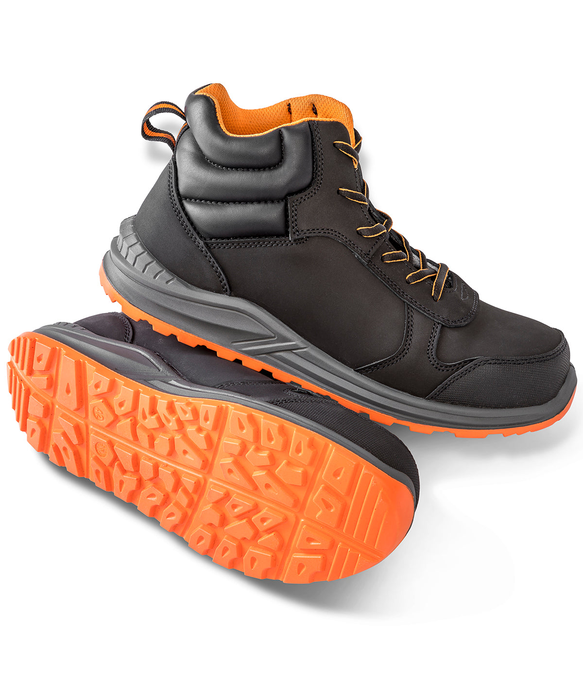 Stirling Safety Boot BlackGreyOrange Lightweight Agile