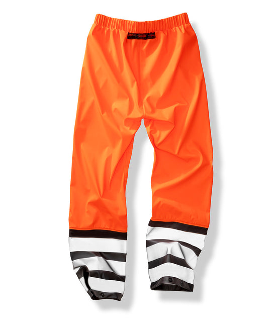 Heavyduty Fluorescent OrangeBlack Prism PU Safe Dry Trousers