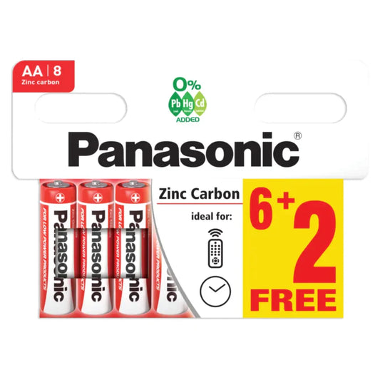 Panasonic AA Batteries 8Pack Reliable Power Source