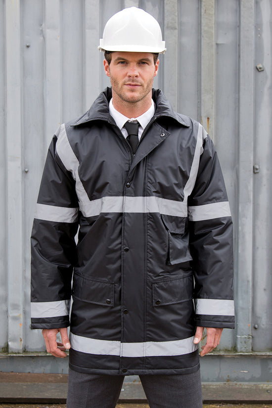 Heavy Duty HiViz Management Coat for Male Safetywear
