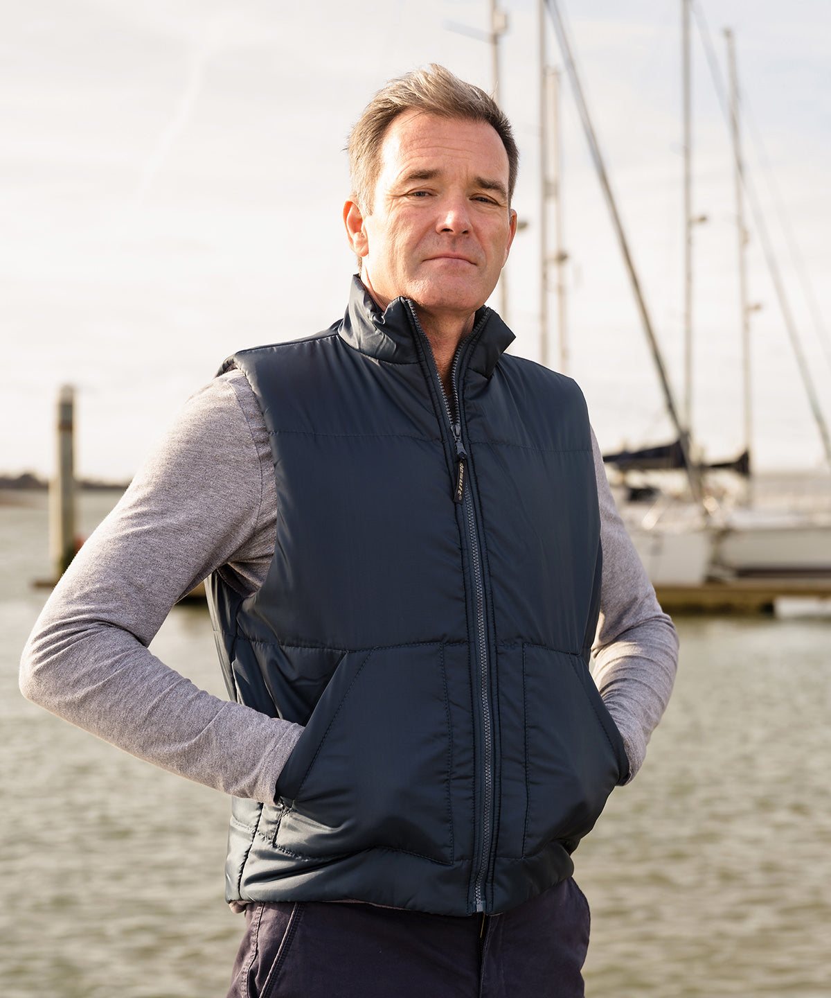 Mens Fleecelined Bodywarmer with Deep Armholes