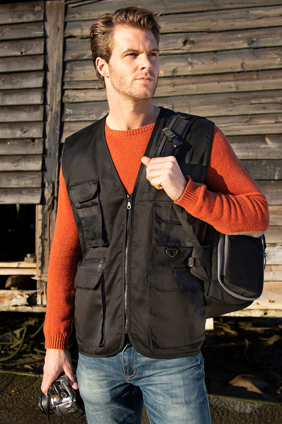 Adventure Safari Waistcoat with 11 Pockets Male Adult Jackets