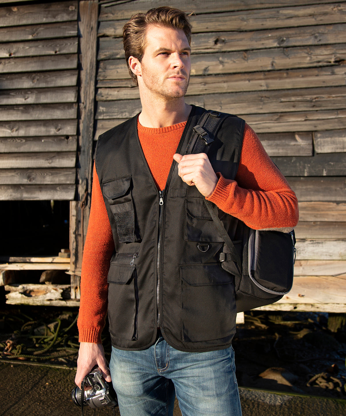 Adventure Safari Waistcoat with 11 Pockets Male Adult Jackets