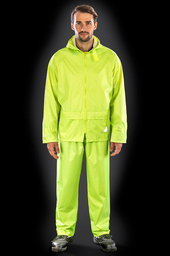Heavyweight Waterproof Jacket and Trouser Set for Men