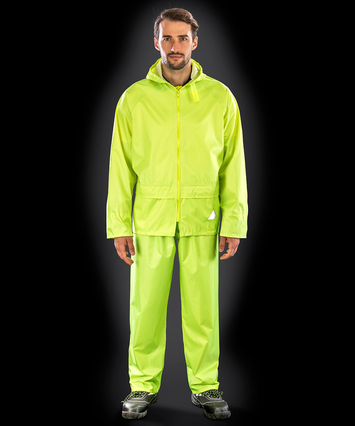 Heavyweight Waterproof Jacket and Trouser Set for Men