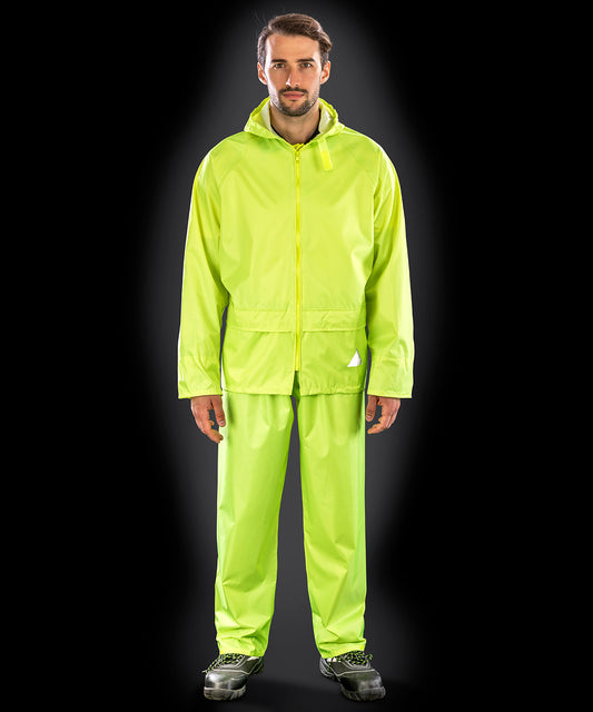 Heavyweight Waterproof Jacket and Trouser Set for Men