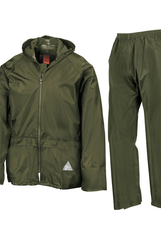 Heavyweight Waterproof Jacket and Trouser Set for Men