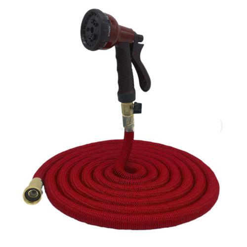 75 FT Heavy Duty Flexible Garden Water Hose with Spray Gun