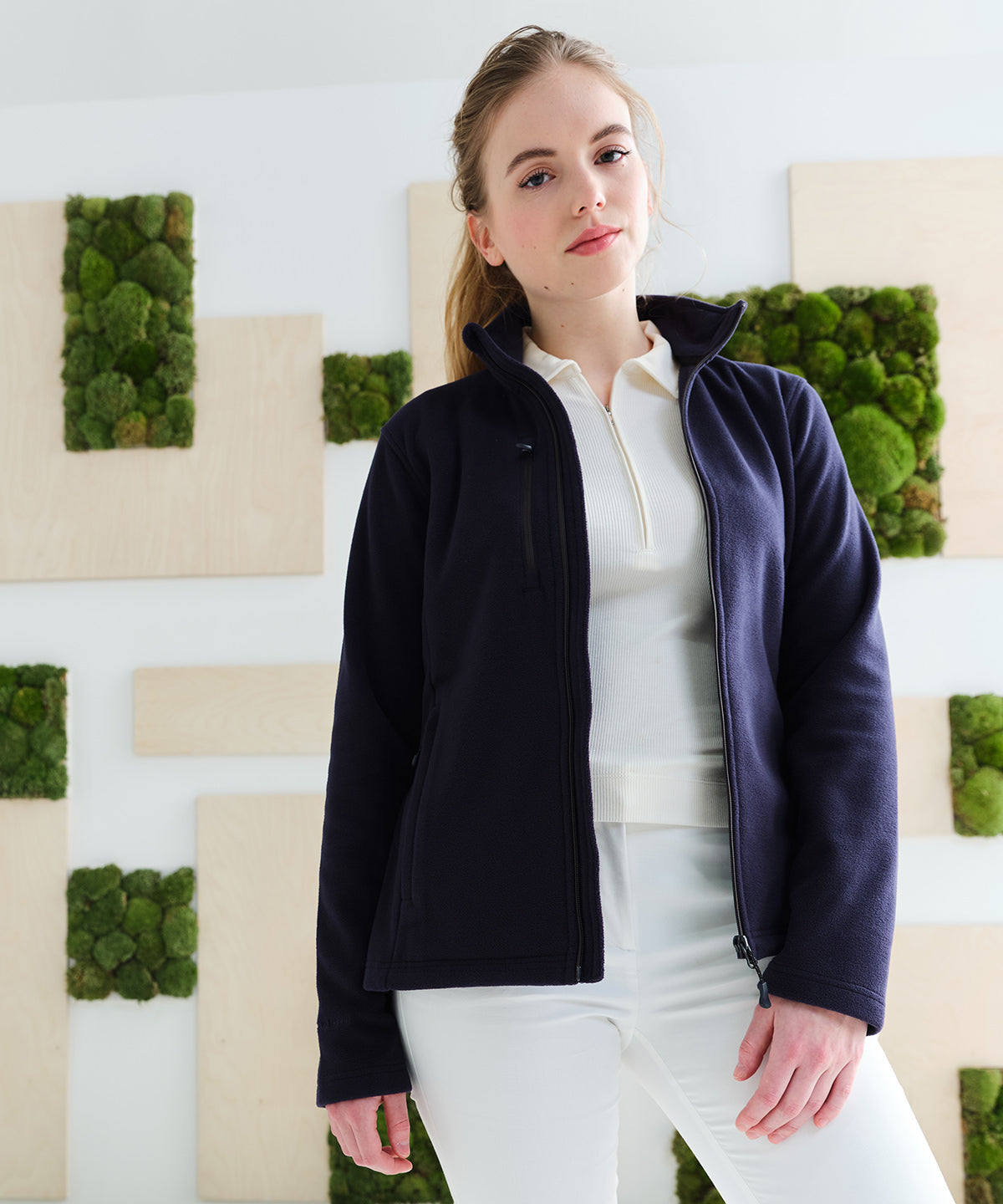 EcoFriendly Recycled Full Zip Fleece Jacket for Women