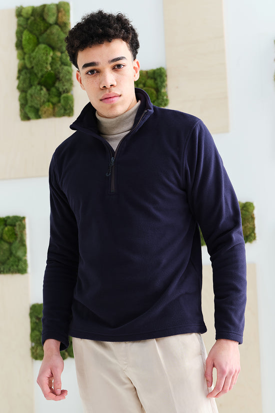 Mens Recycled Half Zip Fleece Honestly Made